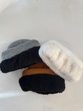 LBNY 11561 (TILTED) - FAUX SHERPA LINED BEANIE