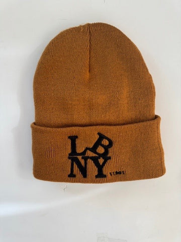 LBNY 11561 (TILTED) - FAUX SHERPA LINED BEANIE