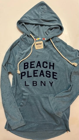BEACH PLEASE LBNY French Terry Hoodie